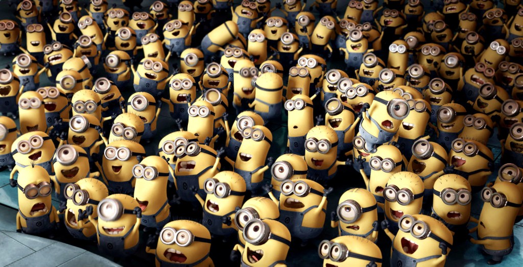 Gru's genetically engineered minion army.