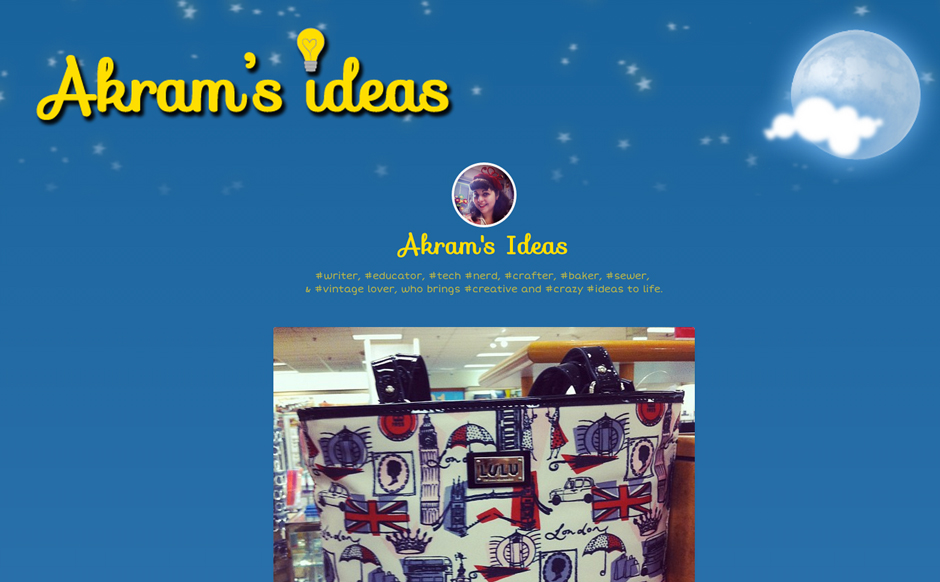 Here's a screenshot of my Tumblr blog, looks a lot like my site, right? 