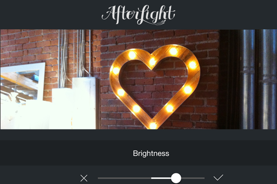 I quickly downloaded Afterlight app and started using it.