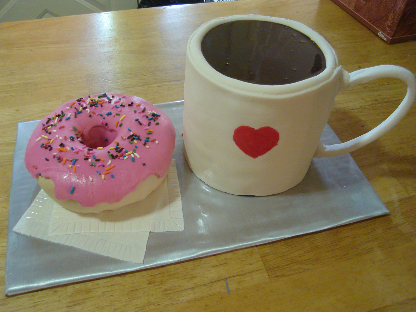 Coffee & Doughnuts Cake