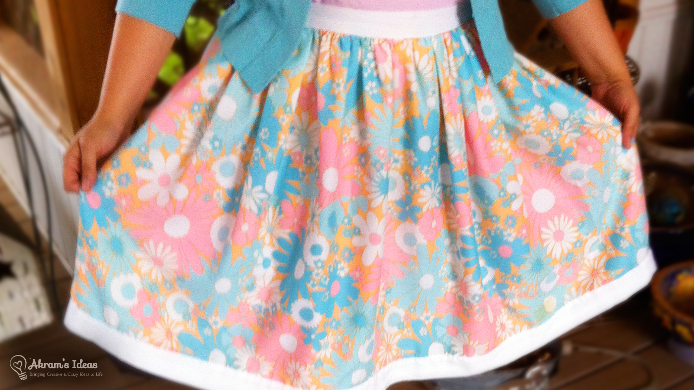 Floral Gathered Skirt