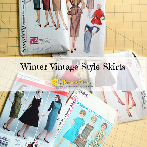 Akram's Ideas: Winter Vintage Style Skirts