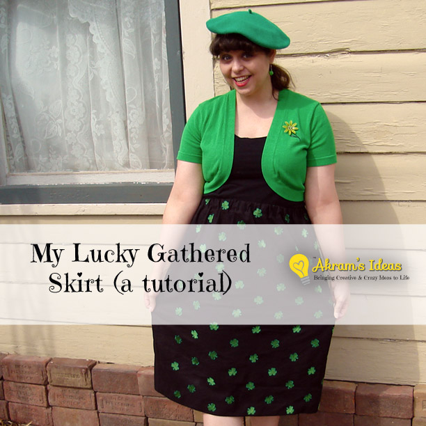 My Lucky Gathered Skirt (a tutorial)