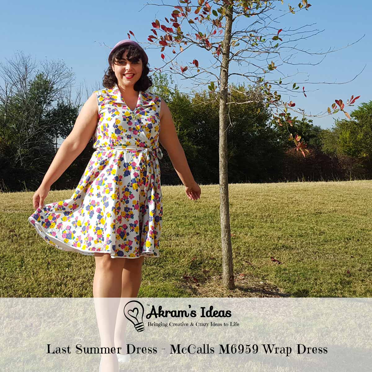 Akram's Ideas : Last Summer Dress - McCalls M6959 Wrap Dress