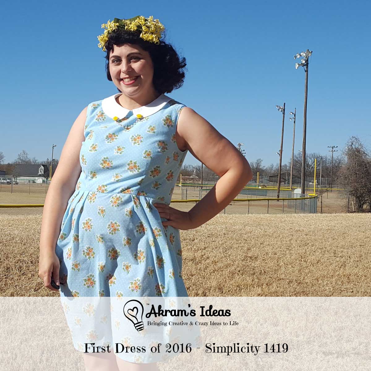 Akram's Ideas : First Dress of 2016 - Simplicity 1419