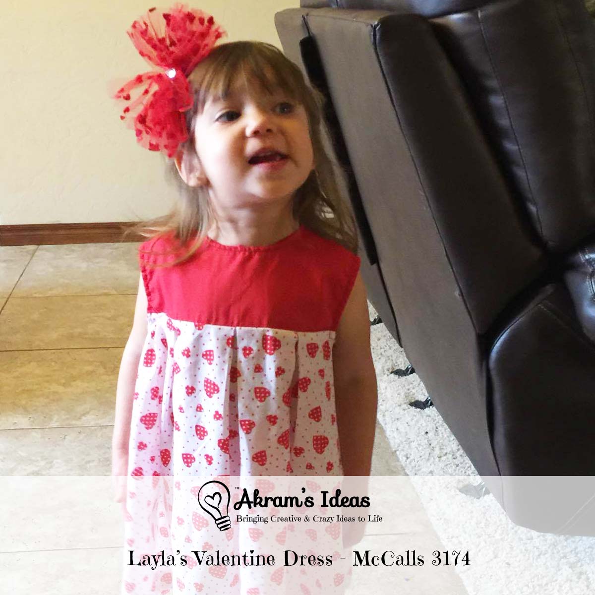Akram's Ideas: Layla’s Valentine Dress - McCall's 3174