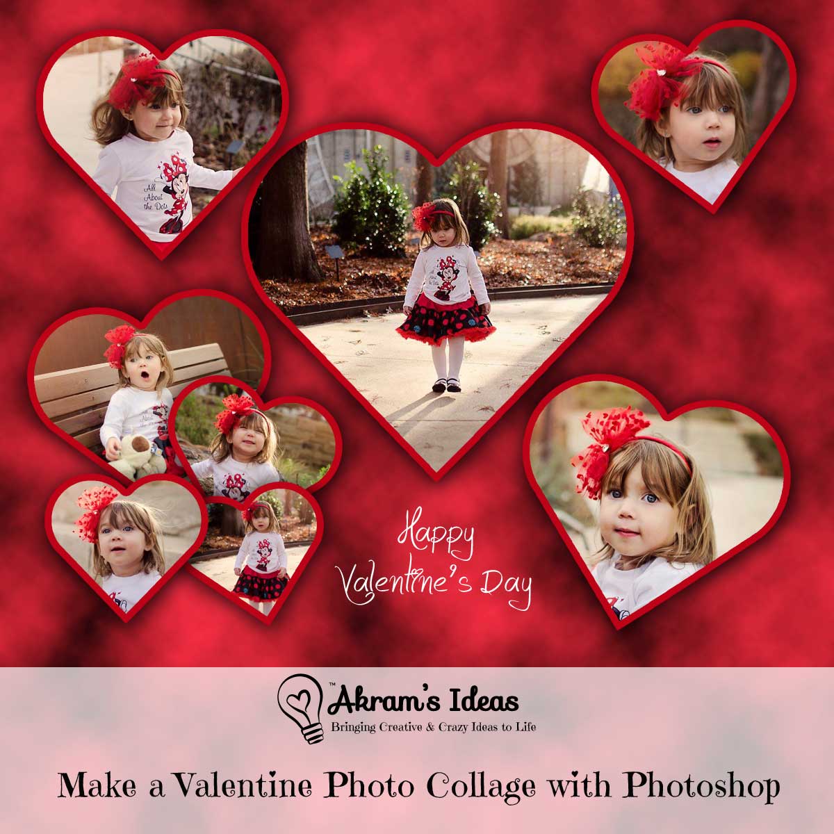 Akram's Ideas: Make a Valentine Photo Collage with Photoshop