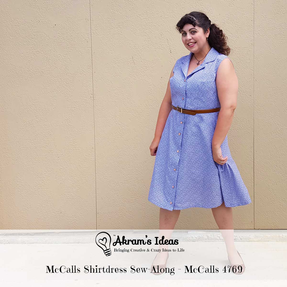 A review of McCalls 4769 shirtdress pattern for the McCalls Shirtdress Sew-Along #shirtdresssewalong.