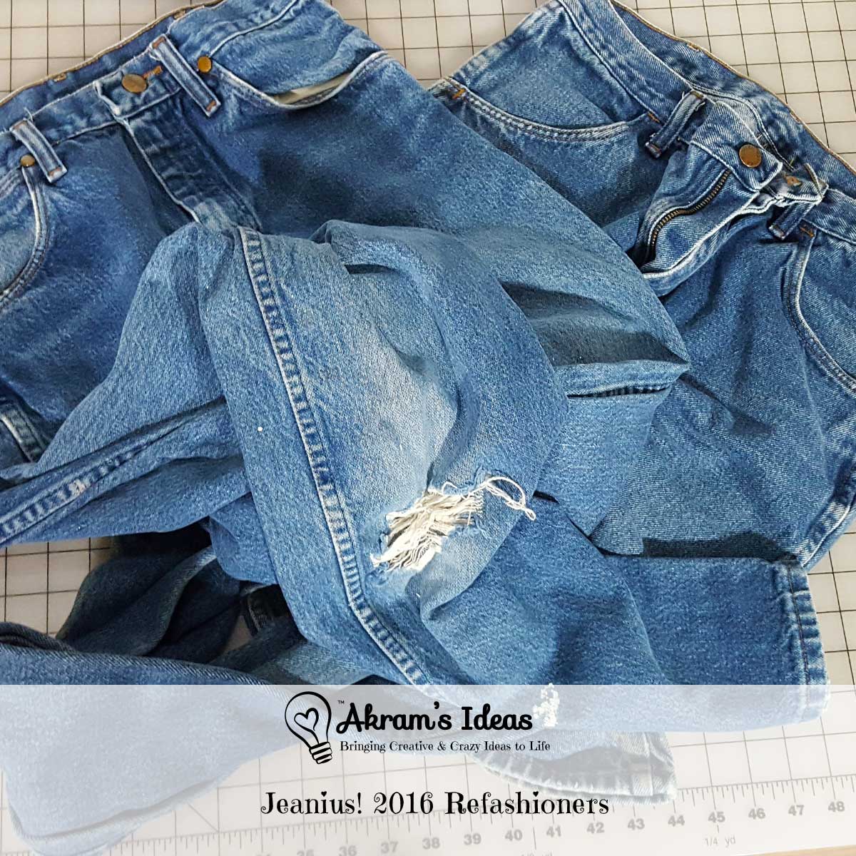 Learn more about The Refashioners challenge where participants are to refashion a garment. This year’s challenge is refashioning jeans.