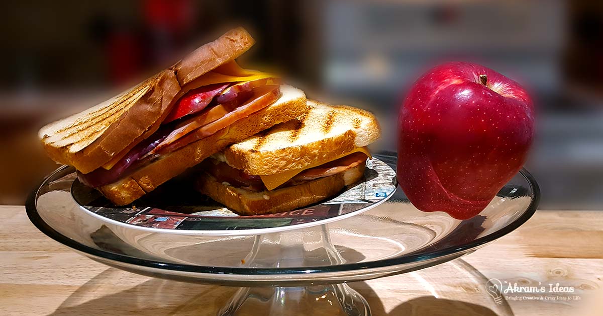 Apple Panini Sandwiches, a quick Bake recipe a healthy weeknight dinner featuring apples, cheddar cheese and a honey dijon mustard and mayo sauce. A gourmet dinner in a few easy steps.