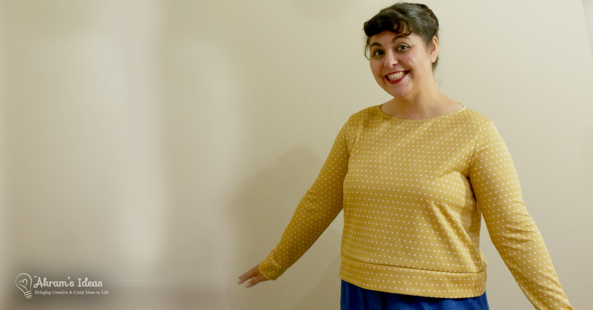 Pattern review of my latest holiday top, the Chestnut sweater from Coco Wawa Crafts.
