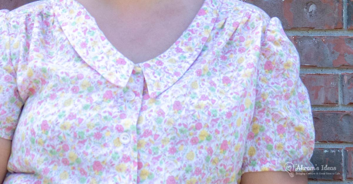 Another #makenine checked off, sharing my lovely Mimi blouse from the book Love at First Stitch made in a beautiful vintage pink cotton floral print.