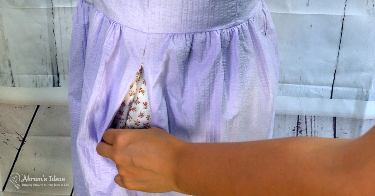 I'm a strong believer that pretty much all dresses and skirts need pockets. That's why I'm sharing my method for adding side seam pockets to any skirt.