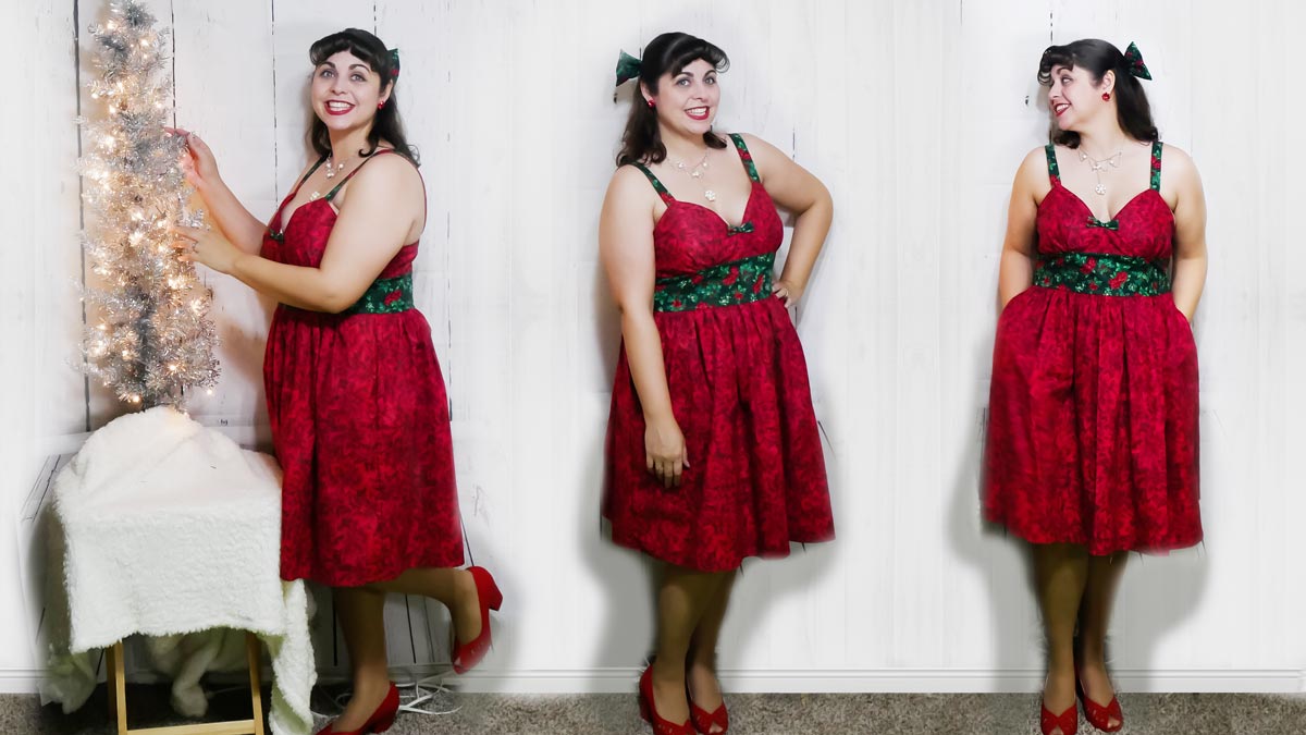 The sad tale of my many sewing fails that ultimately lead to this year's holiday dress made for #TheLittleRedDressProject challenge.